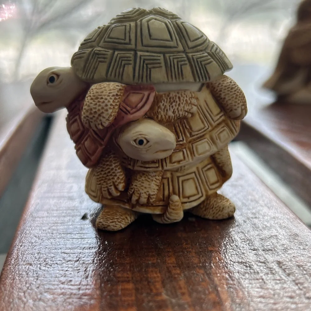 Harmony Tortoise Figurine - “Shell Game”